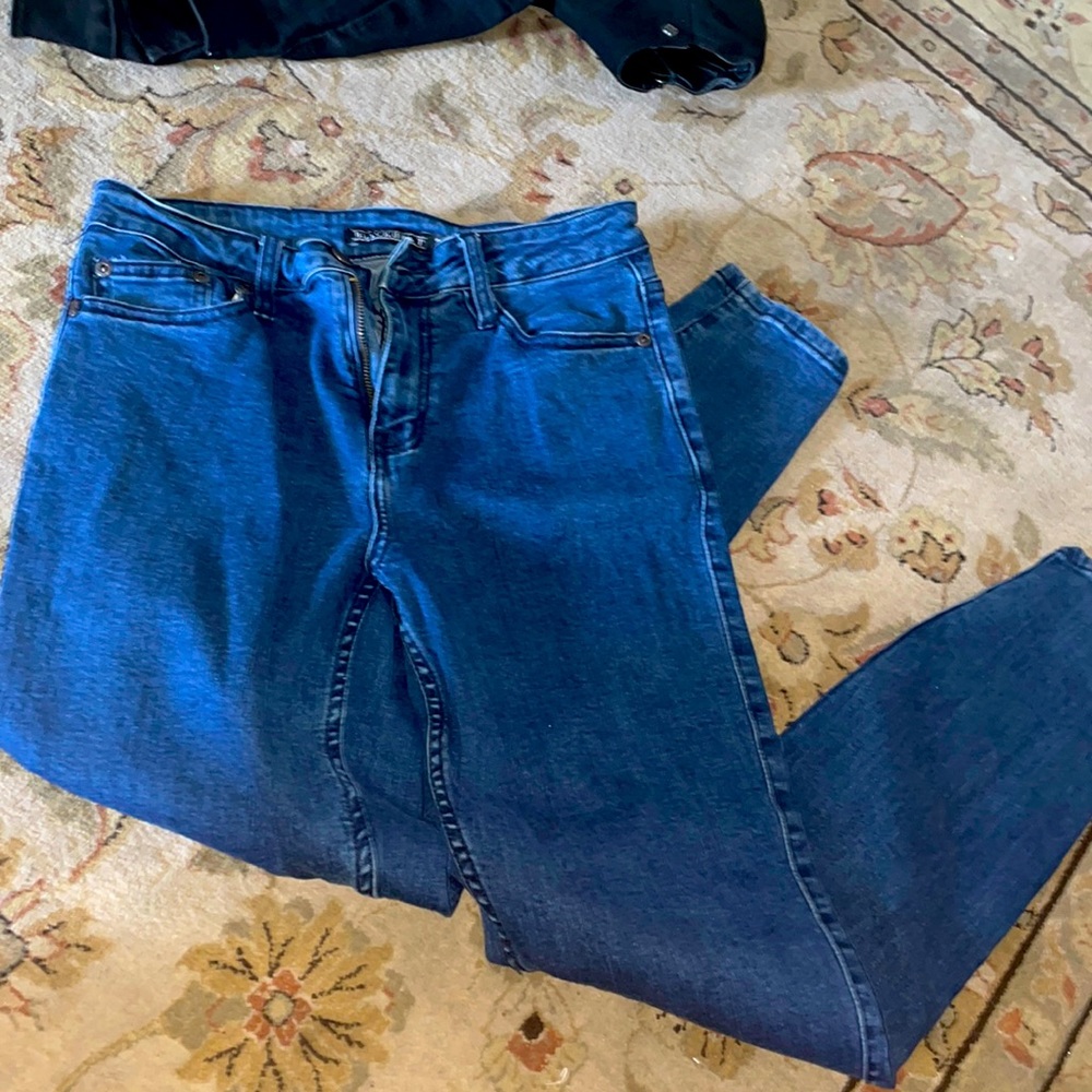 Black heart skinny jeans